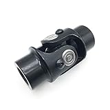 Ensun 3/4 Round x 3/4 Round Black Single Steering Shaft Universal U Joint Maximum Working Angle 35°...