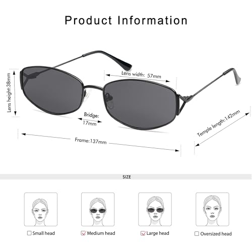 Retro Oval Sunglasses For Women Men Hexagonal Rectangle Metal Frame Sun Glasses AP3625
