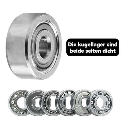SANTUO MR128ZZ Kugellager, 12 Stück Rillenkugellager Set 8 * 12 * 3.5 mm Mini Kugellager für DIY Drehbänke Motoren 3D-Drucker Fräsmaschinen