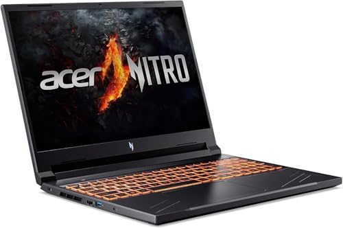 Image of acer Nitro V 16 Gaming Laptop 16 inch WUXGA IPS 165Hz AMD Zen 4 Octa-Core Ryzen 7 8845HS (Beats i7-12700H) 64GB RAM 2TB SSD GeForce RTX 4060 8GB Backlit Win11 w /ICP Accessory