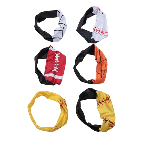 6 Peças de Tiara de Treino Absorvente Antiderrapante Esportiva para Corrida para Exercício Corrida C