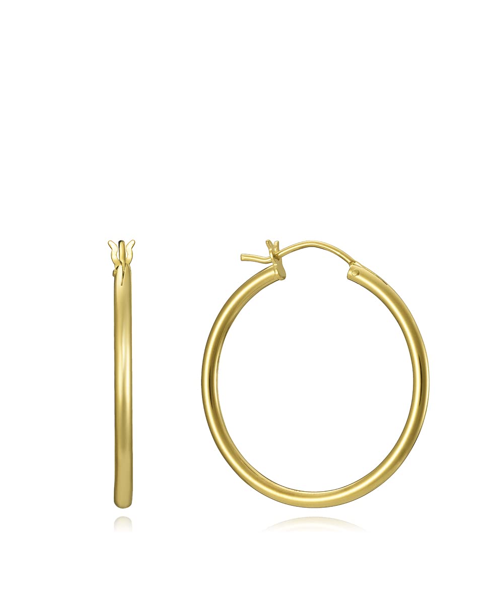 Viceroy Jewels Pendientes Aro Viceroy Jewels Plata de Ley 13057E100-06 (30 x 2 mm, Dorado)