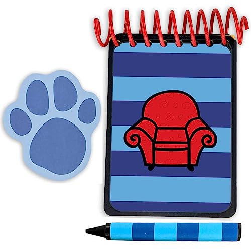 Handy Dandy Blue Striped Notebook - Handcrafted