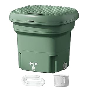 Draagbare wasmachines, mini-wasmachine, opvouwbare wasmachine, 2,8 liter campingwasmachine, ultrasone turbine mini-wasmachine, kleine wasmachine voor ondergoed, sokken, babykleding, reizen
