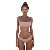 ✿Paket enthalten: 1 Satz Bademode (mit Chest Pad) Indoor/outdoor Spa, Yoga, Schwimmen, Sonnenbad, Bade, Strand und Beach.--- design beachwear badeanzug elegant strandmode neckholder bh bandage.