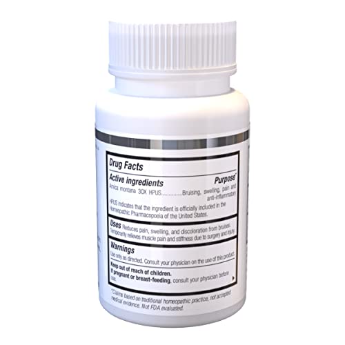 Skinuva® Bruise, Arnica + Bromelain + Zinc Supplement For Bruising And Swelling, Homeopathic Bruise Remedy - 14 Capsules #TOP2