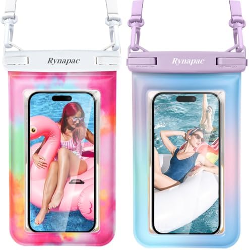 [Floatable] Waterproof Phone Pouch 2 Pack - [Up to 8.5"] IPX8 Flo...