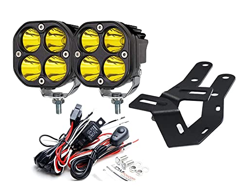 Kit de luces LED amarillas para pilar A iJDMTOY Toyota Tacoma 2016-23 miniatura 2