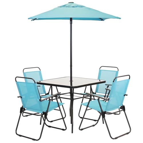 Questo set di mobili da giardino per esterni è perfetto per il patio, portico, cortile, balcone e bordo piscina.