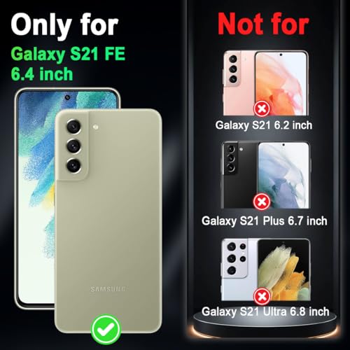 Miqala for Galaxy S21 FE 5G Case,Glow in The Dark Three Layer Heavy Duty Shockproof Protection Hard Plastic Bumper+Soft Silicone Protective Case for Samsung Galaxy S21 FE 5G,Dark by Miqala - Used condition - US$6.80