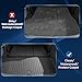 QINQINTU Floor Mats for 2024-2026 Chevrolet Chevy Traverse & for 2024-2026 GMC Acadia & for 2025-2026 Buick Enclave Accessories 7-Seat Bucket Chairs All Weather TPE Cargo Mat with Backrest Mat Black