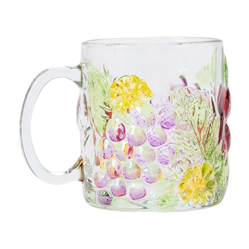 Mug à café en verre transparent 500ml idéal pour le petit-déjeuner