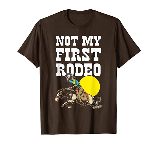 Not My First Rodeo! Funny Western Hipster Vintage Rodeo Girl T-Shirt