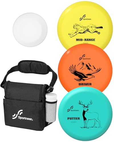 Sportneer Juego de 3 discos de golf para...