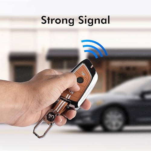 Image of SHOPOFLUX Metal Key Cover Compatible for BMW X1, X3, X6, X5, 5 Series, 6 Series, 7 Series 4 Button Smart Key
