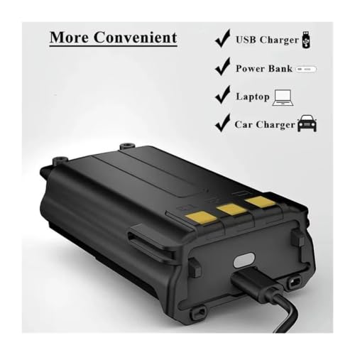 Batería Baofeng UV-5R de 3800mAh contra descargas rápidas con cable Tipo-C 4