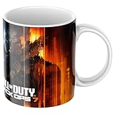 Taza Gamer COD BO7 - Regalo Original para Gamers FPS - Cerámica 330 ml Apta Microondas y Lavavajillas (COD con logo)
