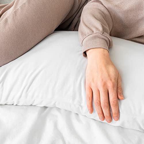 Hochwertiges Seitenschläferkissen - Langes Kissen für Seitenschläfer - Body Pillow - Körperkissen für Erwachsene mit Mikrofaser-Füllung (40 x 145 cm lang) - Ökotex - Schlafkissen Waschbar – Bild 7