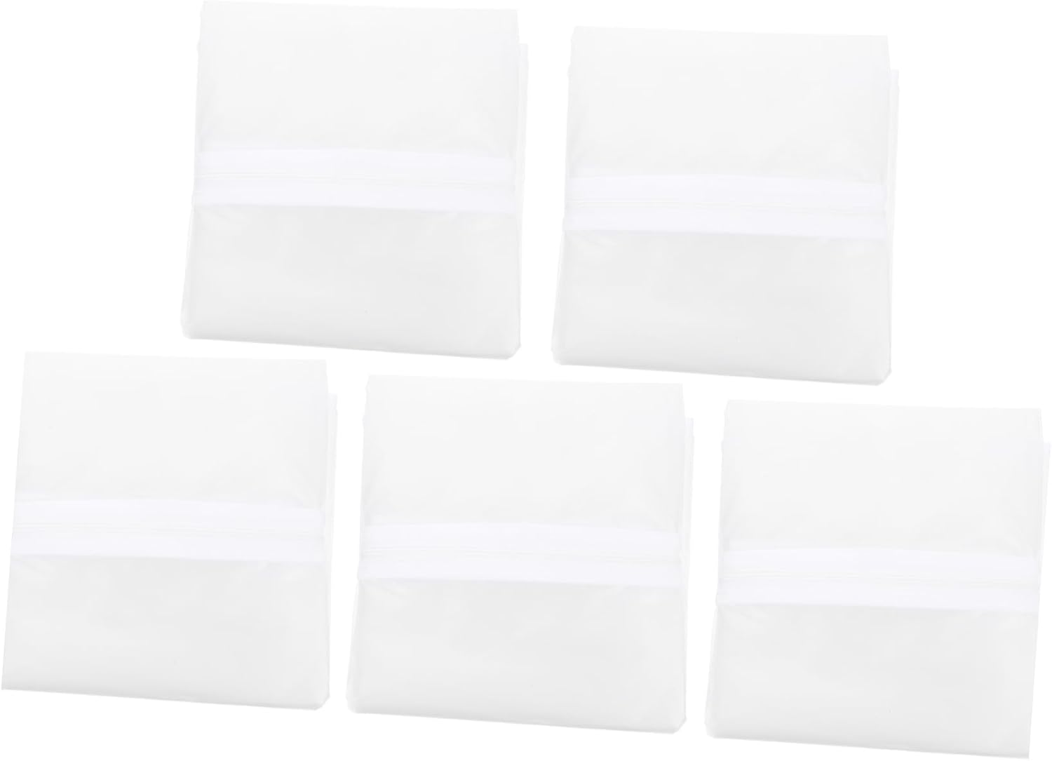 5pcs Clothes Dust Cover Garment Bag Folding Suit Cover Washable and Home Supplies