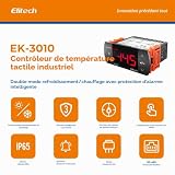 Elitech EK-3010 thermostat numérique tactile chauffage ou froid photo 2