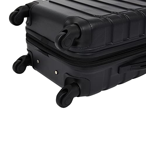 Image of Wrangler 5 Piece Luggage & Travel Accessories Set, Black