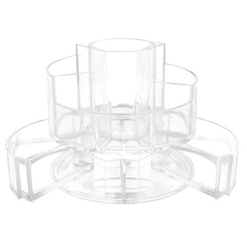 Conair Acrylic Makeup Organizer Case, With Exandable Shelves and Locking Latch, in Clear Acrylic, London SOHO New York by Conair