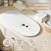 JVEOO Baby Changing Basket with Diaper Changing Pad, Breathable & Waterproof Dual-Cover Foldable Portable Travel Cotton Rope Baby Changing Mat for Dresser & Table Gift for Baby Shower