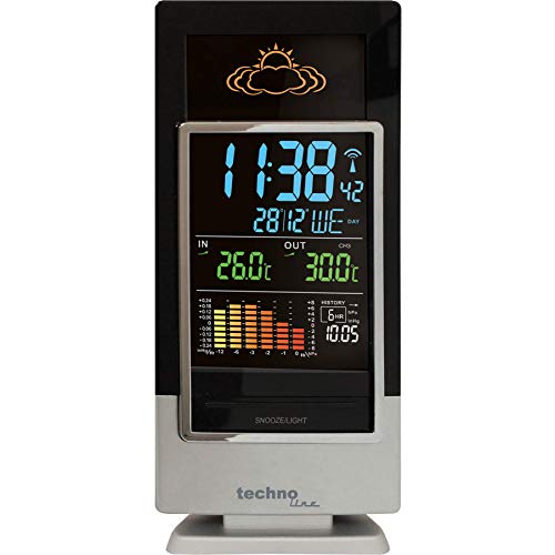 Technoline Wetterstation WS 6502 mit Vorhersage von Wettersituation, Anzeige von Wettertendenz und Luftdruck