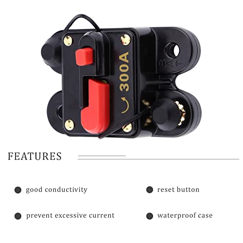 300A Dc 12V Circuit Breaker,Car Breaker,Reset Fuse Interrupter,Protect Electrical Appliances From Excessive Curren,For Circuit Of Car Stereo Or Large Car Electric Appliance #TOP4