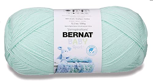 Bernat Baby Sport Bb Baby Green Yarn - 1 Pack Of 12.3Oz/350G - Acrylic - #3 Light - 1256 Yards - Knitting/Crochet #TOP1