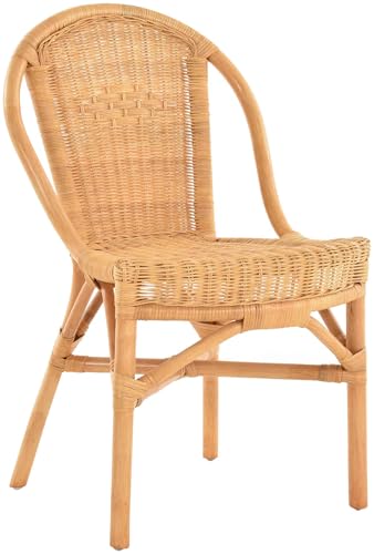 Rattanstuhl Klassik Farbe Honig Esszimmerstuhl Korb Küchenstuhl...