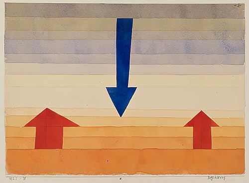 Tableaux peinture sur toile Paul Klee 60x90cm pour chambre