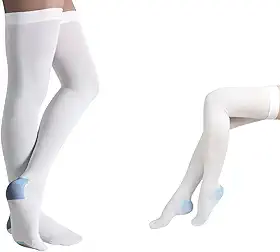 Meia De Compressão Anti Trombose 7/8 Pós Cirurgico Prevenção Ant Embolismo Estimula Circulação Sanguinea Cirurgia Ponteira Aberta 18mmhg Elastica Unissex Palaziun