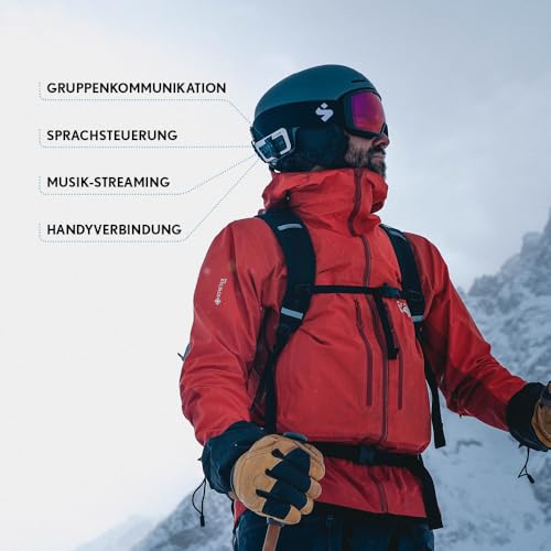Sistema de comunicación PACKTALK Outdoor doble blanco para cascos de esquí y snowboard 6