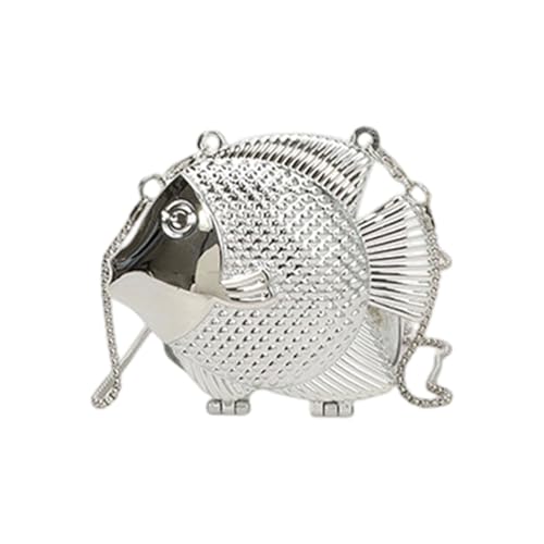 [�x�f�B�N] Acrylic Purse for Women Fish Evening Bag with Chain Handbag Elegant Shoulder Bag for Parties and Weddings Wedding Purse