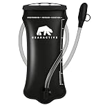 Bearactive Hydration Bladder, Water Bladder 2L for Running Backpack with BPA-Free TPU, Hydration Pack, Leak-Proof Water Pouch, No Plastic Smell – Hiking, Running, Cycling & Camping (Black, 2 Litre)