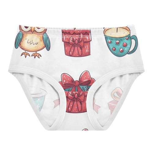 Girls' Sport Panties Organic Underpants for Toddlers Christmas Owl