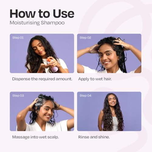Image of MANETAIN Moisturising Shampoo 50ml for Curly, Dry & Frizzy Hair | Sulphate & Paraben Free | Hydrates & Strengthens with Baobab Protein, Seaweed & Marshmallow Extract | CG-Friendly, Gentle Cleanser for Soft, Defined Curls
