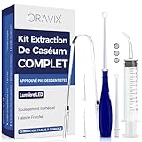 Kit hygiène des amygdales en Acier inoxydable | 3 outils pour l’extraction et la préventio...