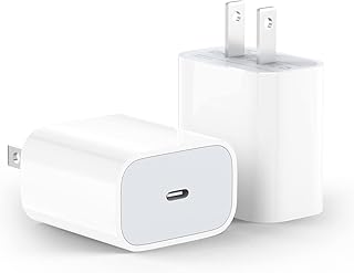 2 Pack USB C Charger Block for iPhone/iPad, 20W Type C Fast Plug for iPhone 15 14 13 12 11 Pro Max Mini X XS SE 8 Plus, iPad Pro Air Mini, Google Pixel 7 6 5 4 3 2 XL, Samsung S23 S22 S21 S20 S10