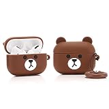 LEWOTE Airpods Pro Silicone Case Funny Cover Compatible for Apple Airpods Pro[3D Animal Pet Pattern]