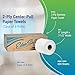 Berk Wiper CPRT-7200-ECONO Center-Pull Sanitary Paper 2-Ply Towel, 9