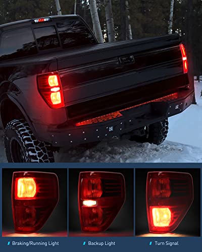 Image of Nilight Taillight Assembly for 2009-2014 Ford F150 Driver&Passenger Side