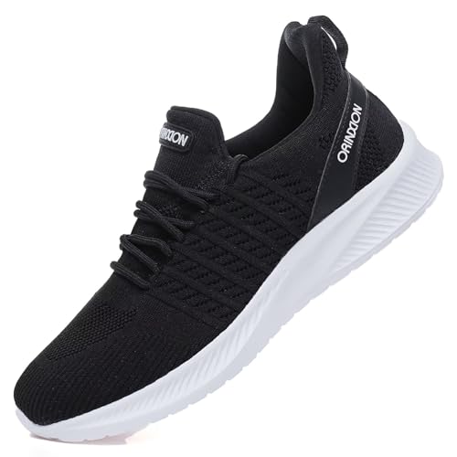 Men's Running Walking Sports Shoes Non Slip Casual Fashion Slip On Sneakers Lightweight Tennis Athletic Gym Shoe