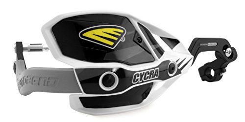 Cycra 1CYC-7408-12X Ultra ProBend CRM Handguards - 1-1/8in. Clamp - White/Black/Gray