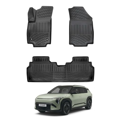 Floor Mats for Kia EV3 2024-2026 Front & Rear Car Mat Set, Black