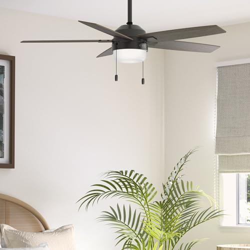Image of Hunter 52 inch Anisten Indoor Ceiling Fan, LED Light, Pull Chain, Noble Bronze