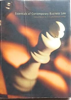 Paperback Essentials of Contemporary Business Law Custom Tri-county Technical College Book