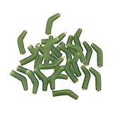 30Pcs Hair Rig Line Aligner Sleeves Fishing Hook,Short Line Aligner, Outdoor Carp Fishing Hook, Kickers for River Fishing, Green