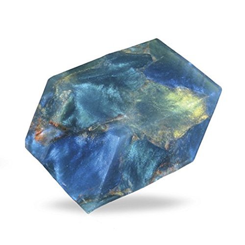 T.S. Pink Labradorite SoapRock 6 oz - Glycerin Gemstone Soap Fresh Floral Fragrance - Collectible USA Made